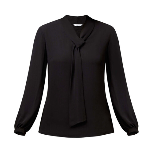 WORKWEAR, SAFETY & CORPORATE CLOTHING SPECIALISTS - LONG SLEEVE TIE NECK BLOUSE