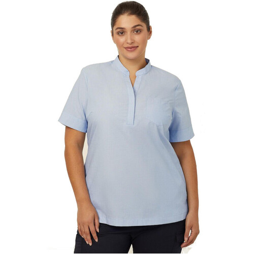 WORKWEAR, SAFETY & CORPORATE CLOTHING SPECIALISTS NNT - TEXTURED SHORT SLEEVE TUNIC