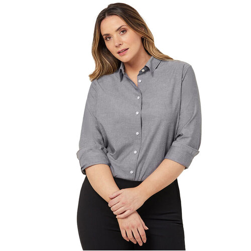 WORKWEAR, SAFETY & CORPORATE CLOTHING SPECIALISTS COTTON CHAMBRAY LONG SLEEVE SHIRT - Womens