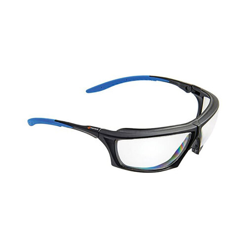 WORKWEAR, SAFETY & CORPORATE CLOTHING SPECIALISTS - PROTEUS 2 SAFETY GLASSES CLEAR LENS DUST GUARD, RATCHET ARMS