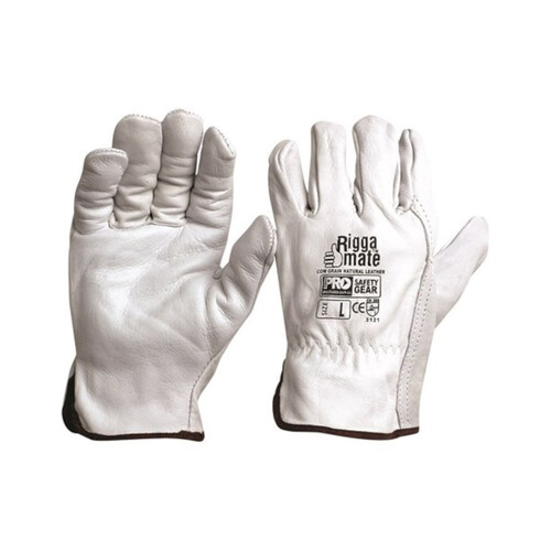 WORKWEAR, SAFETY & CORPORATE CLOTHING SPECIALISTS - Riggamate Natural Cowgrain Gloves