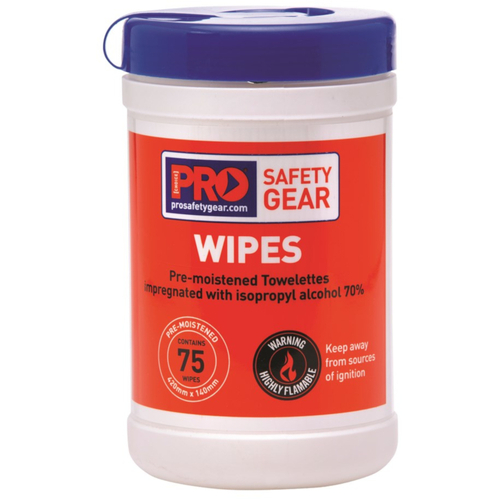 WORKWEAR, SAFETY & CORPORATE CLOTHING SPECIALISTS - Iso Propyl Cleaning Wipes. Cannister of 75.
