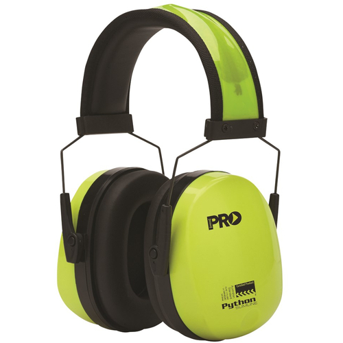 WORKWEAR, SAFETY & CORPORATE CLOTHING SPECIALISTS - PYTHON Earmuffs. HI VIS. Slim-fit