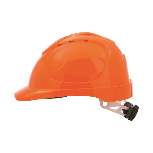 WORKWEAR, SAFETY & CORPORATE CLOTHING SPECIALISTS - Hard Hat V9 - Vented, 6 Point Ratchet Harness, TYPE 2 Polycarbonate