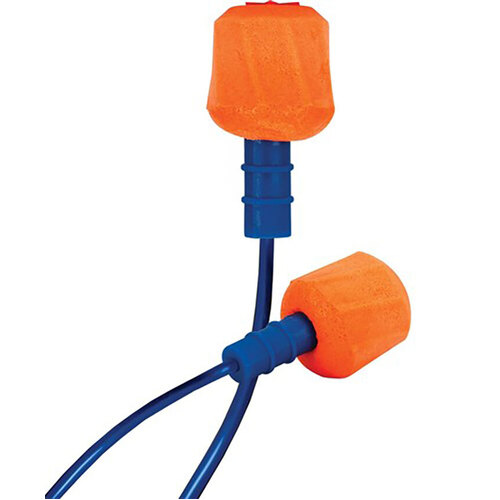 WORKWEAR, SAFETY & CORPORATE CLOTHING SPECIALISTS - POWERSOFT EZ-TWIST HYBRID EARPLUGS CORDED - 100 PAIRS