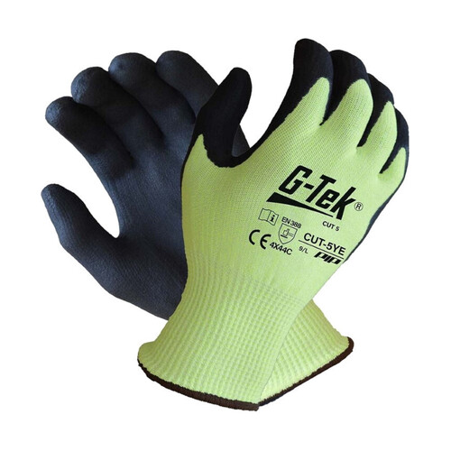 WORKWEAR, SAFETY & CORPORATE CLOTHING SPECIALISTS - G-TEK CUT C HPPE GLASS LINER HI-VIS