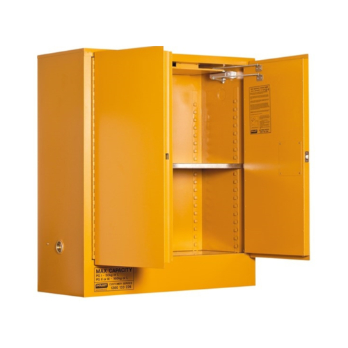 WORKWEAR, SAFETY & CORPORATE CLOTHING SPECIALISTS - PRATT OXIDIZING AGENT CABINET 160LTR. 2 DOOR, 2 SHELF