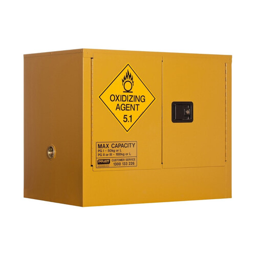 WORKWEAR, SAFETY & CORPORATE CLOTHING SPECIALISTS - PRATT OXIDIZING AGENT CABINET 100LTR. 2 DOOR, 1 SHELF