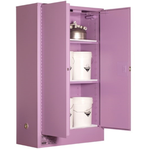 WORKWEAR, SAFETY & CORPORATE CLOTHING SPECIALISTS - PRATT CORROSIVE CABINET 250LTR 2 DOOR, 3 SHELF