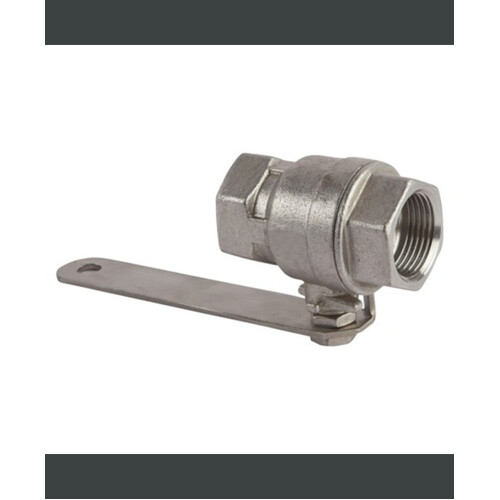 WORKWEAR, SAFETY & CORPORATE CLOTHING SPECIALISTS - PRATT 25mm S/STEEL BALL VALVE WITH LEVER ARM SUITS ALL ELITE SHOWERS