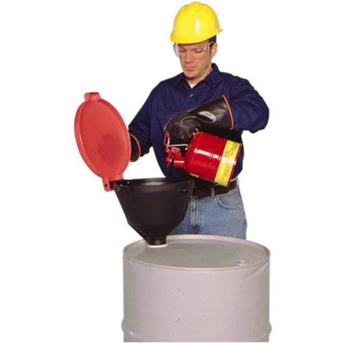 WORKWEAR, SAFETY & CORPORATE CLOTHING SPECIALISTS - PRATT BURP FREE FUNNEL WITH WITH STANDARD LOCKABLE LID