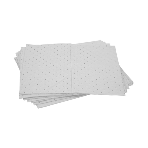 WORKWEAR, SAFETY & CORPORATE CLOTHING SPECIALISTS - PRATT WHITE OIL & FUEL ONLY ABSORBENT PAD - 300GSM- 10/Pack