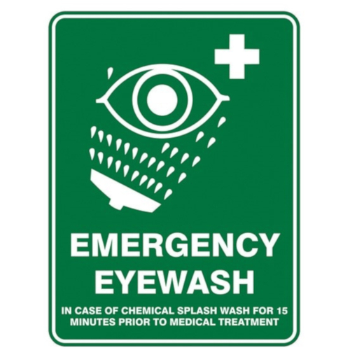 WORKWEAR, SAFETY & CORPORATE CLOTHING SPECIALISTS EMERGENCY EYEWASH PIC (PS3M) 600 X 450 METAL