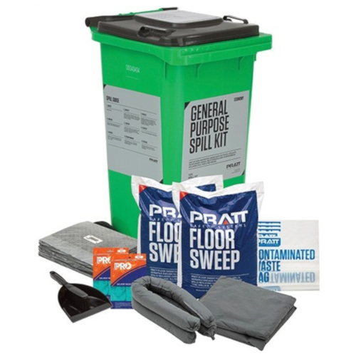 WORKWEAR, SAFETY & CORPORATE CLOTHING SPECIALISTS - PRATT ECONOMY 120LTR GENERAL PURPOSE SPILL KIT- GREY LID