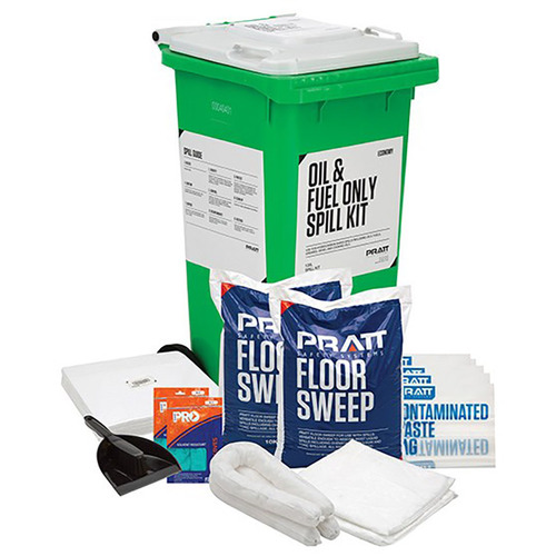 WORKWEAR, SAFETY & CORPORATE CLOTHING SPECIALISTS - PRATT ECONOMY 120LTR  OIL & FUEL ONLY SPILL KIT- WHITE LID