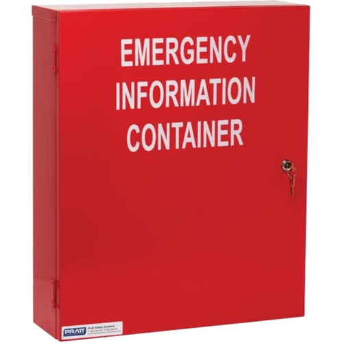 WORKWEAR, SAFETY & CORPORATE CLOTHING SPECIALISTS - PRATT HAZMAT EMERGENCY INFORMATION CABINET 500 X 600 X 100