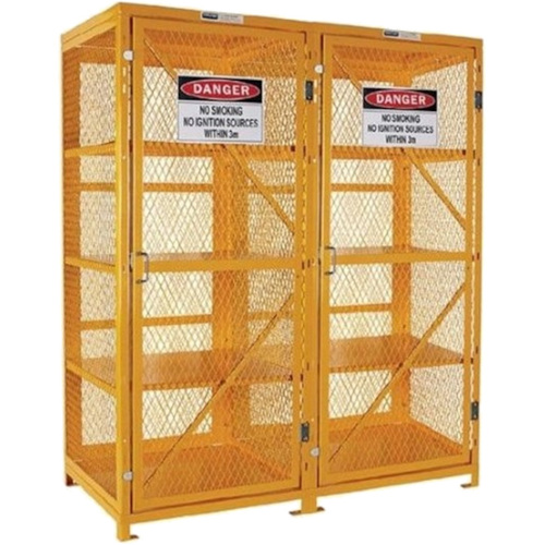 WORKWEAR, SAFETY & CORPORATE CLOTHING SPECIALISTS - PRATT AEROSOL CAGE 4 STORAGE LEVELS UP TO 800 CANS. FLAT PACKED