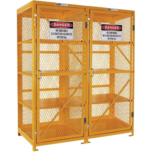 WORKWEAR, SAFETY & CORPORATE CLOTHING SPECIALISTS - PRATT AEROSOL CAGE. 4 STORAGE LEVEL UP TO 800 CANS