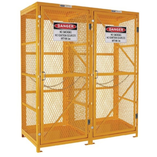 WORKWEAR, SAFETY & CORPORATE CLOTHING SPECIALISTS - PRATT GAS CYLINDER CAGE 1 STORAGE LEVEL UP TO 18 G-SIZED CYLINDERS FLAT PACKED