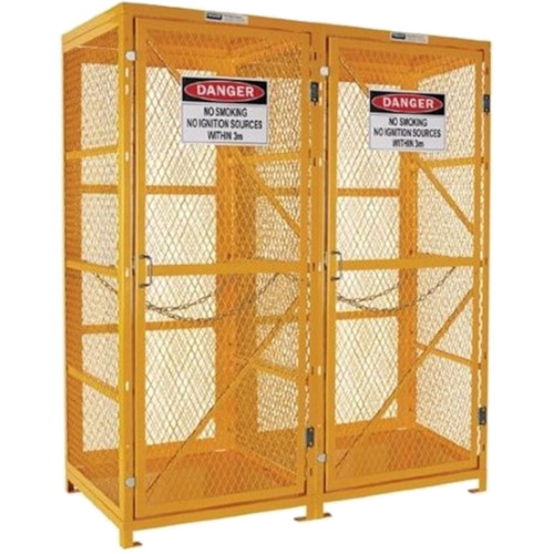 WORKWEAR, SAFETY & CORPORATE CLOTHING SPECIALISTS - PRATT GAS CYLINDER CAGE. 1 STORAGE LEVEL UP TO 18 G-SIZED CYLINDERS