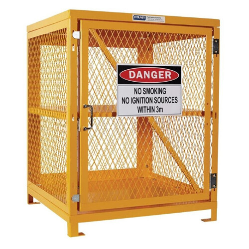 WORKWEAR, SAFETY & CORPORATE CLOTHING SPECIALISTS - PRATT AEROSOL CAGE. 2 STORAGE LEVEL UP TO 200 CANS