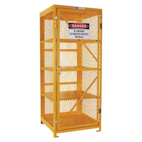 WORKWEAR, SAFETY & CORPORATE CLOTHING SPECIALISTS - PRATT AEROSOL CAGE. 4 STORAGE LEVEL UP TO 400 CANS