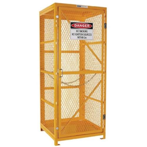 WORKWEAR, SAFETY & CORPORATE CLOTHING SPECIALISTS - PRATT GAS CYLINDER CAGE 1 STORAGE LEVEL UP TO 9 G-SIZED CYLINDERS FLAT PACKED