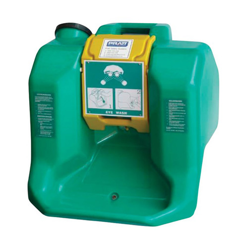 WORKWEAR, SAFETY & CORPORATE CLOTHING SPECIALISTS - PRATT PORTABLE GRAVITY FED EYE WASH UNIT. 55 LTR