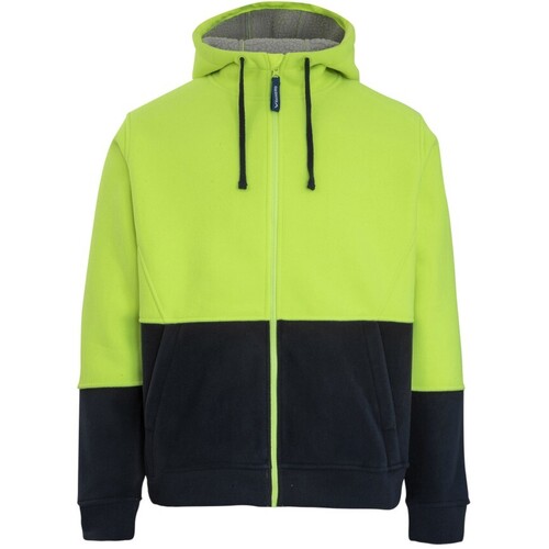 WORKWEAR, SAFETY & CORPORATE CLOTHING SPECIALISTS - TAYLOR SHERPA HOODIE FLUORO