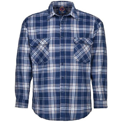 WORKWEAR, SAFETY & CORPORATE CLOTHING SPECIALISTS - Flannelette Shirt Men's Open Front