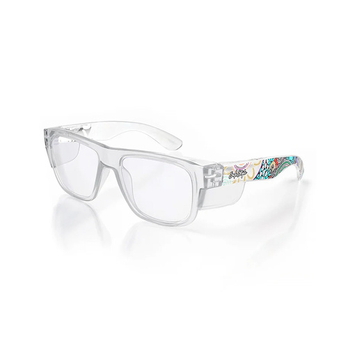 WORKWEAR, SAFETY & CORPORATE CLOTHING SPECIALISTS Fusions Clear Frame Clear Lens Art Series V.2