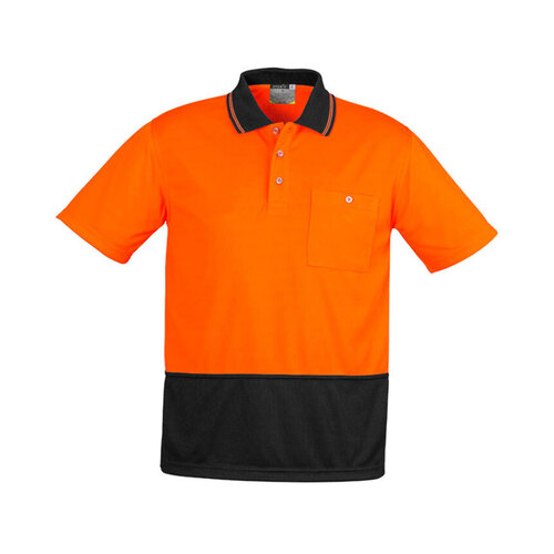 WORKWEAR, SAFETY & CORPORATE CLOTHING SPECIALISTS - Unisex Hi Vis Basic Spliced S/S Polo