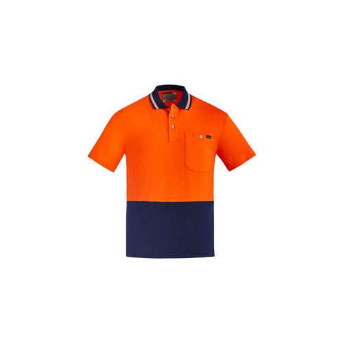 WORKWEAR, SAFETY & CORPORATE CLOTHING SPECIALISTS Mens Hi Vis Cotton S/S Polo