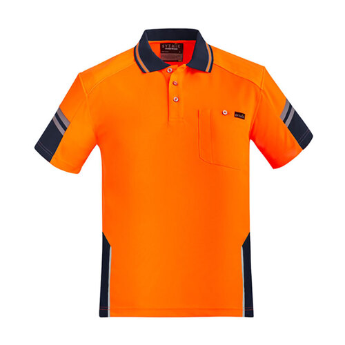 WORKWEAR, SAFETY & CORPORATE CLOTHING SPECIALISTS - Mens Reinforced Hi Vis Squad S/S Polo