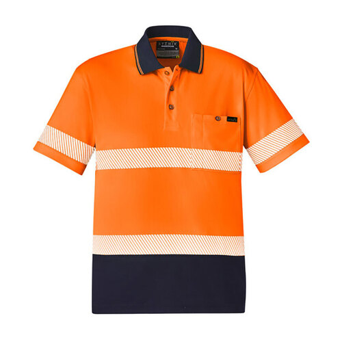 WORKWEAR, SAFETY & CORPORATE CLOTHING SPECIALISTS - Unisex Hi Vis Segmented S/S Polo