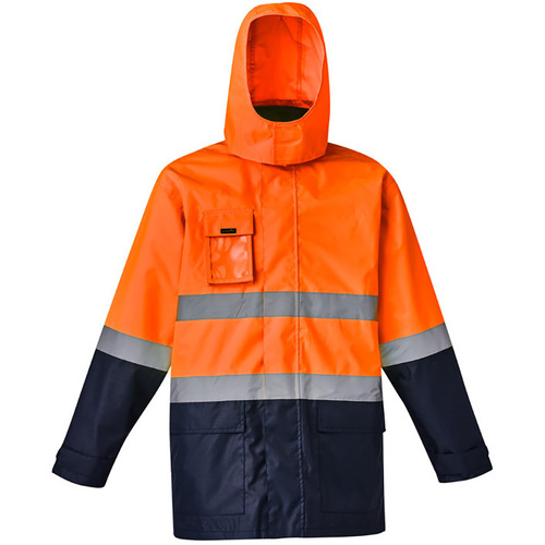 WORKWEAR, SAFETY & CORPORATE CLOTHING SPECIALISTS - Mens Hi Vis Basic 4 in 1 Waterproof Jacket