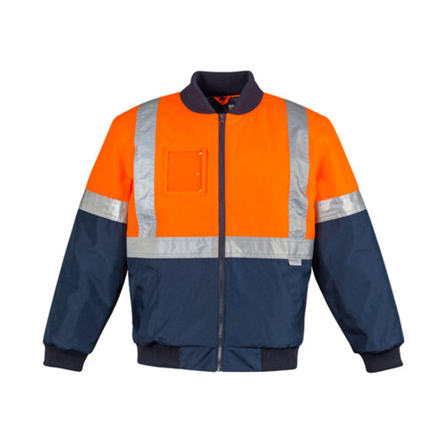 WORKWEAR, SAFETY & CORPORATE CLOTHING SPECIALISTS - Mens Hi Vis Quilted Flying Jacket