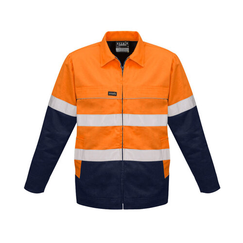 WORKWEAR, SAFETY & CORPORATE CLOTHING SPECIALISTS - Mens Hi Vis Cotton Drill Jacket