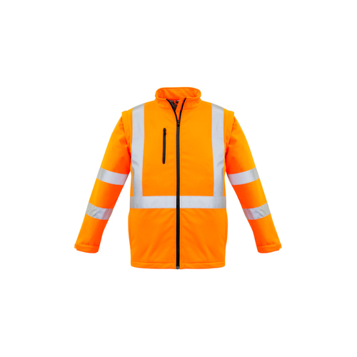 WORKWEAR, SAFETY & CORPORATE CLOTHING SPECIALISTS - Unisex Hi Vis 2 in 1 X Back Soft Shell Jacket