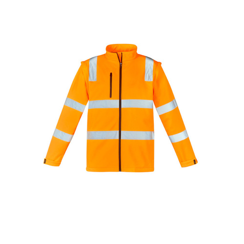 WORKWEAR, SAFETY & CORPORATE CLOTHING SPECIALISTS - Unisex Hi Vis Vic Rail 2 in 1 Softshell Jacket