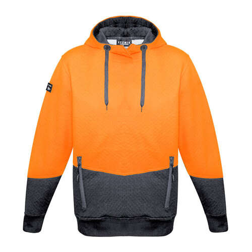 WORKWEAR, SAFETY & CORPORATE CLOTHING SPECIALISTS - Unisex Hi Vis Textured Jacquard Hoodie