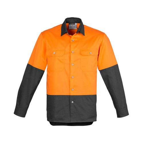 WORKWEAR, SAFETY & CORPORATE CLOTHING SPECIALISTS - Mens Hi Vis Spliced Industrial Shirt