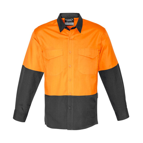 WORKWEAR, SAFETY & CORPORATE CLOTHING SPECIALISTS - Mens Rugged Cooling Hi Vis Spliced L/S Shirt