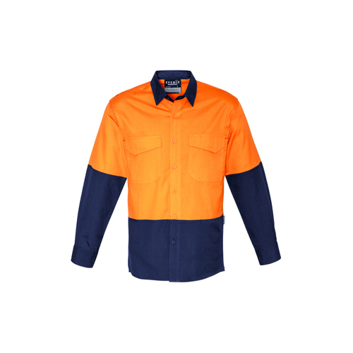 WORKWEAR, SAFETY & CORPORATE CLOTHING SPECIALISTS Mens Rugged Cooling Hi Vis Spliced L/S Shirt