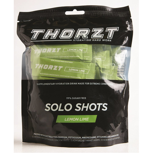 WORKWEAR, SAFETY & CORPORATE CLOTHING SPECIALISTS Solo Shot Sachet 3g   Solo Shots Pack x 50pk,Lemon Lime