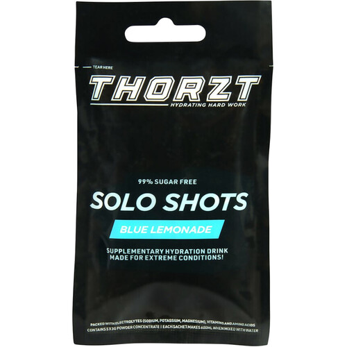 WORKWEAR, SAFETY & CORPORATE CLOTHING SPECIALISTS - THORZT FIVE PACK SUGAR FREE SOLO SHOT BLUE LEMONADE - 5 SACHETS