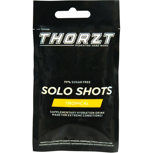 WORKWEAR, SAFETY & CORPORATE CLOTHING SPECIALISTS THORZT FIVE PACK SUGAR FREE SOLO SHOT TROPICAL - 5 SACHETS