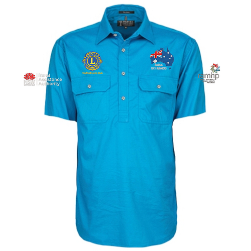 WORKWEAR, SAFETY & CORPORATE CLOTHING SPECIALISTS - Closed Front Men's Pilbara Shirt - Short Sleeve