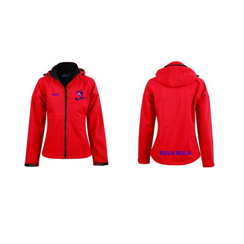 WORKWEAR, SAFETY & CORPORATE CLOTHING SPECIALISTS Ladies Softshell Full Zip Hoodie (Inc Embroidery Left Chest/Back)