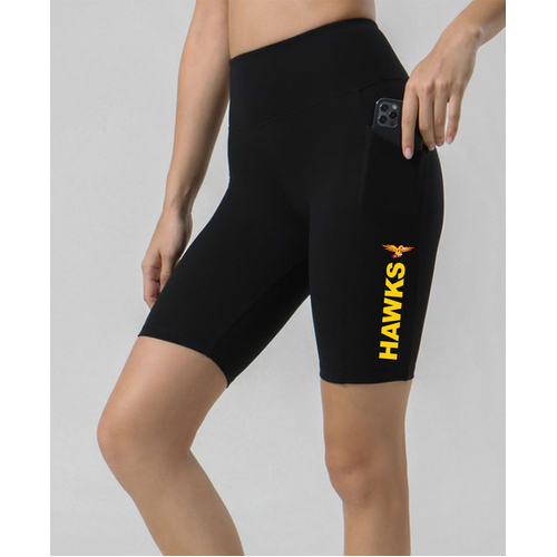 WORKWEAR, SAFETY & CORPORATE CLOTHING SPECIALISTS Mid Thigh Legging Shorts (Inc Digital Logo)